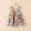 JF Multi Color Flower Printed Frock FD6080D